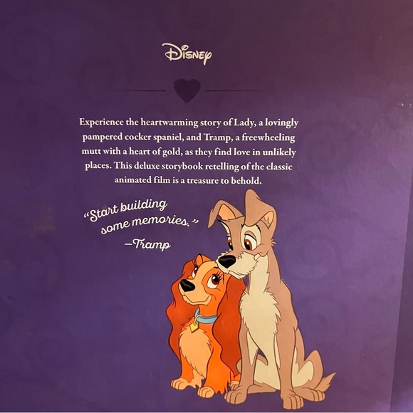 Disney Lady & The Tramp Hardcover Large Book - Picture 2 of 15